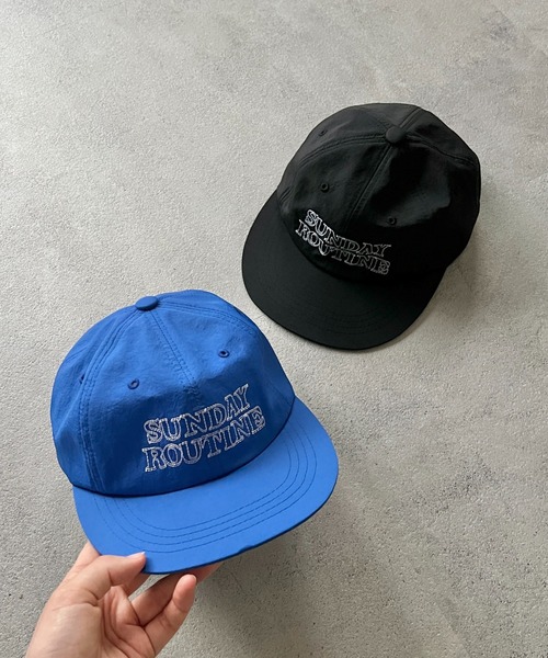 GIUNON（ジウノン）の「embroidery flat cap/ エンブロイダリーフラットキャップ（キャップ・レディース・ブラック/ブルー・FREE）」の21枚目の写真