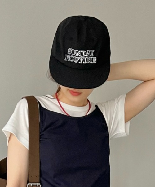 GIUNON（ジウノン）の「embroidery flat cap/ エンブロイダリーフラットキャップ（キャップ・レディース・ブラック/ブルー・FREE）」の15枚目の写真