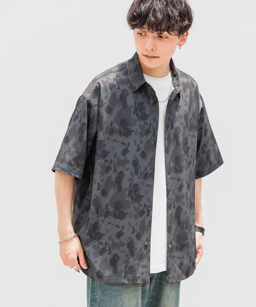 RAGEBLUE(レイジブルー)の「ラグイージー/総柄ドレープシャツ(シャツ/ブラウス・メンズ・ブラック/ベージュ/ブラウン・MEDIUM/LARGE)」の11枚目の写真