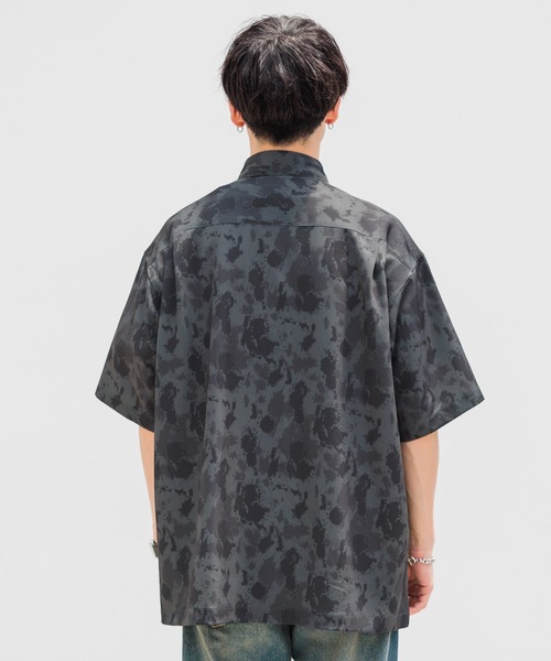 RAGEBLUE(レイジブルー)の「ラグイージー/総柄ドレープシャツ(シャツ/ブラウス・メンズ・ブラック/ベージュ/ブラウン・MEDIUM/LARGE)」の22枚目の写真