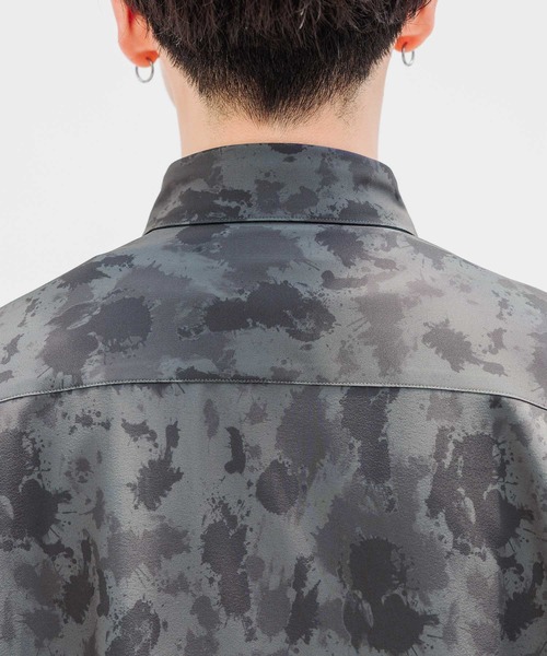 RAGEBLUE(レイジブルー)の「ラグイージー/総柄ドレープシャツ(シャツ/ブラウス・メンズ・ブラック/ベージュ/ブラウン・MEDIUM/LARGE)」の21枚目の写真