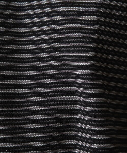 Steven Alan(スティーブンアラン)の「<Steven Alan> オーガニックコットン ボーダー ロングスリーブ Tシャツ -LOOSE(Tシャツ/カットソー・メンズ・ダークグレー/グレー/ホワイト・S/M/L/XL)」の17枚目の写真