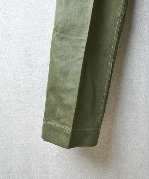 HOUSTON(ヒューストン)の「【T2】【HOUSTON】USMC HBT TROUSERS(スラックス・メンズ・オリーブ/ベージュ・30inch)」の12枚目の写真