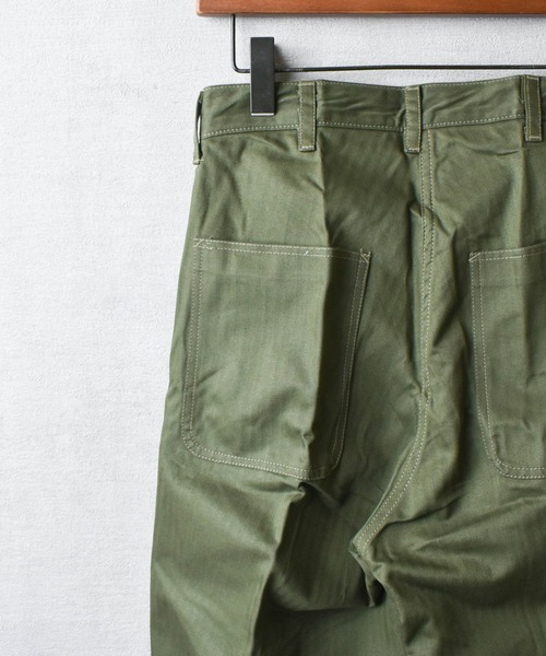 HOUSTON(ヒューストン)の「【T2】【HOUSTON】USMC HBT TROUSERS(スラックス・メンズ・オリーブ/ベージュ・30inch)」の14枚目の写真