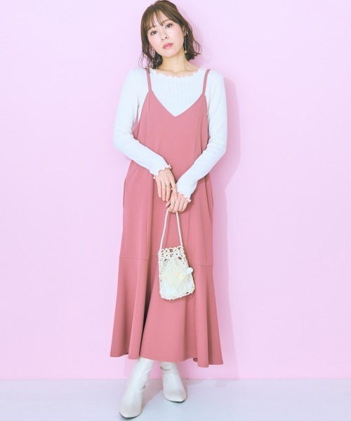 marun（マルン）の「＜大きいサイズ＞ハート刺しゅうトップス  marun（Tシャツ/カットソー・レディース・アイボリー/ブラック・LL/5L/L/4L/3L）」の11枚目の写真