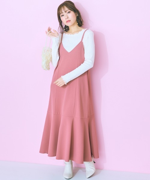 marun（マルン）の「＜大きいサイズ＞ハート刺しゅうトップス  marun（Tシャツ/カットソー・レディース・アイボリー/ブラック・LL/5L/L/4L/3L）」の3枚目の写真