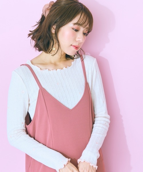 marun（マルン）の「＜大きいサイズ＞ハート刺しゅうトップス  marun（Tシャツ/カットソー・レディース・アイボリー/ブラック・LL/5L/L/4L/3L）」の22枚目の写真