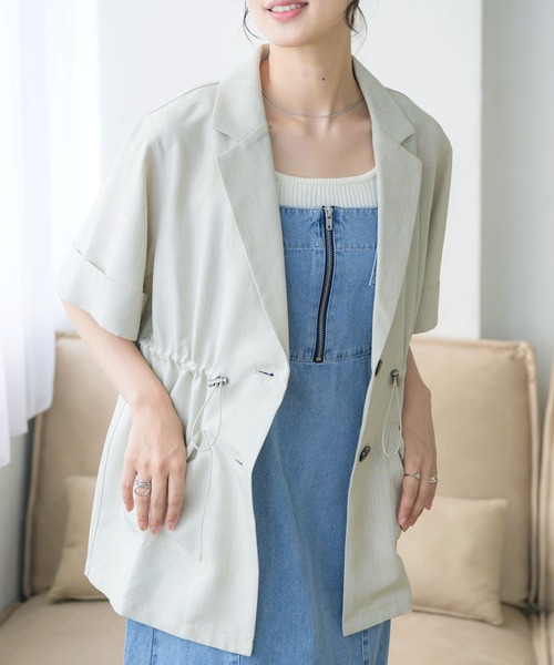 RETRO GIRL（レトロガール）の「ドロストテーラードJK（その他アウター・レディース・ライトグレー/ブラック/ブラウン・FREE）」の18枚目の写真