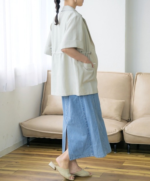 RETRO GIRL（レトロガール）の「ドロストテーラードJK（その他アウター・レディース・ライトグレー/ブラック/ブラウン・FREE）」の11枚目の写真