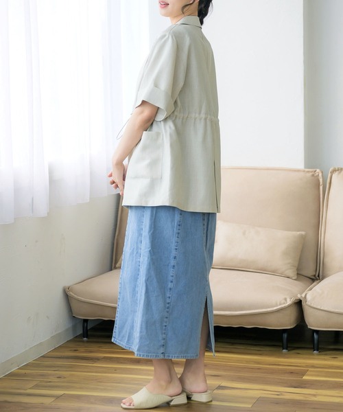 RETRO GIRL（レトロガール）の「ドロストテーラードJK（その他アウター・レディース・ライトグレー/ブラック/ブラウン・FREE）」の12枚目の写真