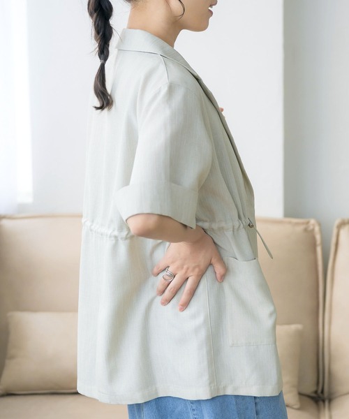 RETRO GIRL（レトロガール）の「ドロストテーラードJK（その他アウター・レディース・ライトグレー/ブラック/ブラウン・FREE）」の15枚目の写真