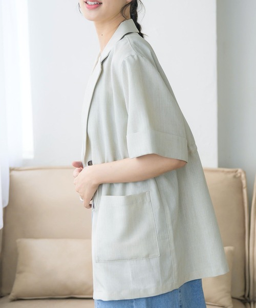 RETRO GIRL（レトロガール）の「ドロストテーラードJK（その他アウター・レディース・ライトグレー/ブラック/ブラウン・FREE）」の16枚目の写真