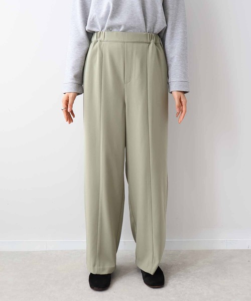 leswel（レスウェル）の「【L～5L 大きいサイズ】センターシームすっきりワイドパンツ秋（その他パンツ・レディース・カーキ/ブラウン/ネイビー・4L/5L/LL/3L/L）」の13枚目の写真