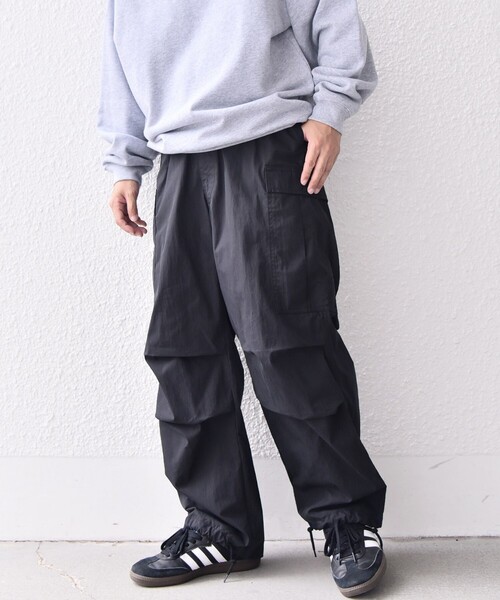 GOLDEN MILLS INC.（ゴールデンミルズ）の「【SHIPS any別注】GOLDEN MILLS: M51 オーバー パンツ◇（カーゴパンツ・メンズ・ブラック/オリーブ・MEDIUM/LARGE）」の21枚目の写真