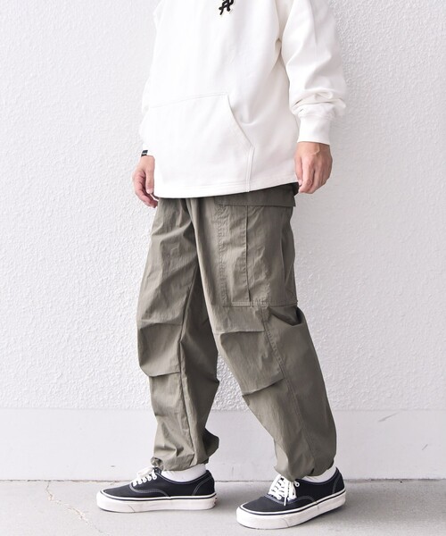 GOLDEN MILLS INC.（ゴールデンミルズ）の「【SHIPS any別注】GOLDEN MILLS: M51 オーバー パンツ◇（カーゴパンツ・メンズ・ブラック/オリーブ・MEDIUM/LARGE）」の15枚目の写真