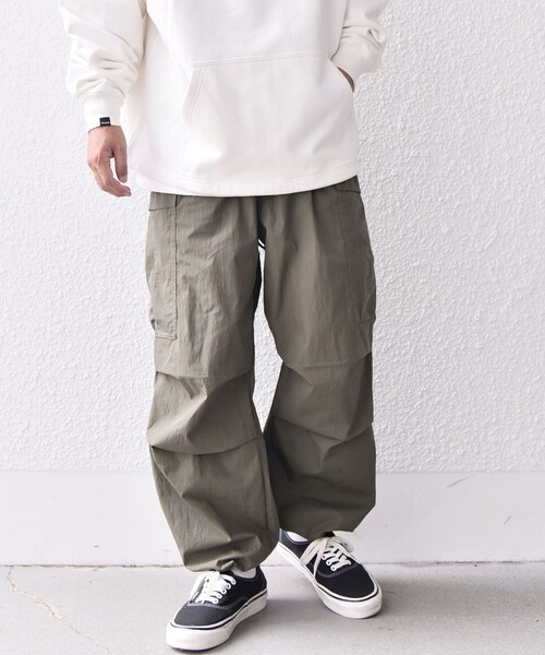 GOLDEN MILLS INC.（ゴールデンミルズ）の「【SHIPS any別注】GOLDEN MILLS: M51 オーバー パンツ◇（カーゴパンツ・メンズ・ブラック/オリーブ・MEDIUM/LARGE）」の14枚目の写真