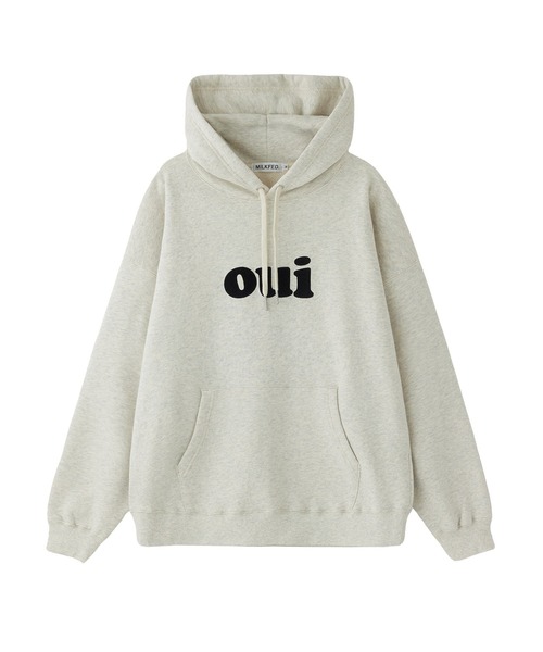 MILKFED.（ミルクフェド）の「OUI SWEAT HOODIE（パーカー・レディース・レッド/ネイビー/オートミール・L/M）」の15枚目の写真