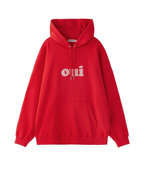 MILKFED.（ミルクフェド）の「OUI SWEAT HOODIE（パーカー・レディース・レッド/ネイビー/オートミール・L/M）」の13枚目の写真