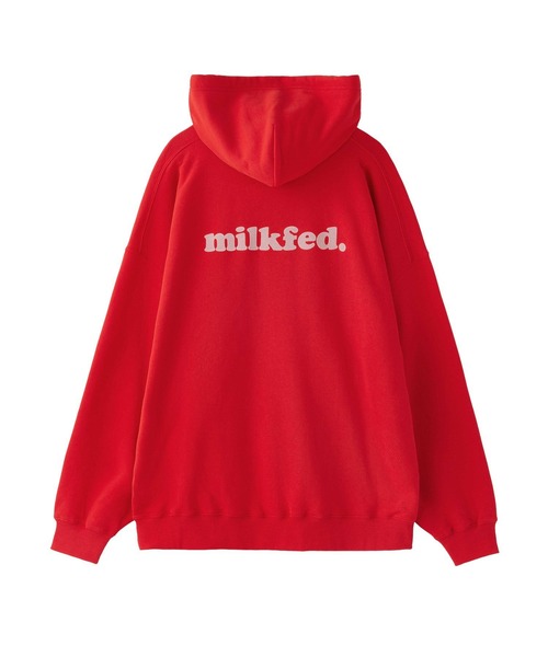 MILKFED.（ミルクフェド）の「OUI SWEAT HOODIE（パーカー・レディース・レッド/ネイビー/オートミール・L/M）」の12枚目の写真