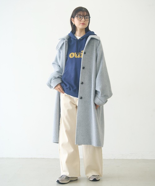 MILKFED.（ミルクフェド）の「OUI SWEAT HOODIE（パーカー・レディース・レッド/ネイビー/オートミール・L/M）」の19枚目の写真