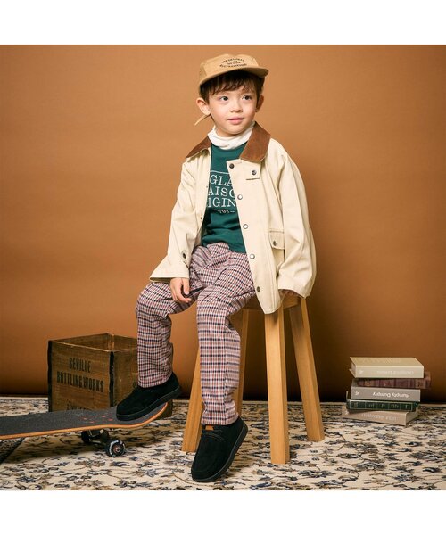 apres les cours（アプレレクール）の「ベーシックロゴジェットキャップ（キャップ・キッズ・ベージュ/チェック・50/54）」の22枚目の写真