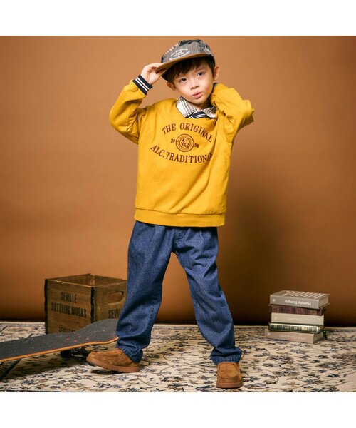 apres les cours（アプレレクール）の「ベーシックロゴジェットキャップ（キャップ・キッズ・ベージュ/チェック・50/54）」の3枚目の写真