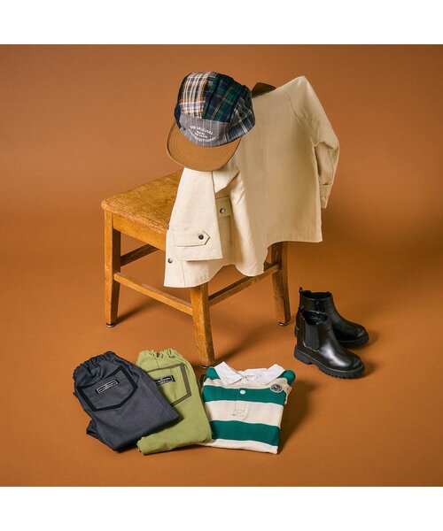 apres les cours（アプレレクール）の「ベーシックロゴジェットキャップ（キャップ・キッズ・ベージュ/チェック・50/54）」の9枚目の写真