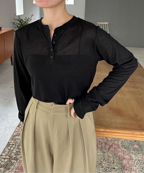 miesrohe シアーリブヘンリーＰＯ MIESROHE（ミースロエ）の「シアーリブヘンリーPO（ニット