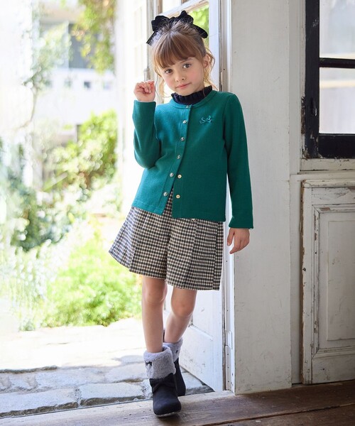 anyfam ボレロカーディガン チェックジャンパースカート フォーマル 120 音符ボタンカーディガン / any FAM KIDS | ファッション通販