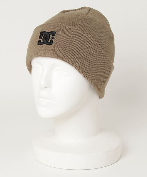 DC（ディーシー）の「DC SHOES 24 DOUBLE WATCH STAR / ディーシーシューズ ダブルウォッチスター（ニットキャップ/ビーニー・メンズ・ベージュ/ピンク/ブラック・FREE）」の2枚目の写真