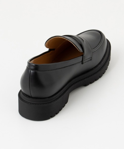 Honeys（ハニーズ）の「厚底コインローファー（ローファー・レディース・ブラック/ライトベージュ/ブラック系その他・S/M/L/LL）」の7枚目の写真