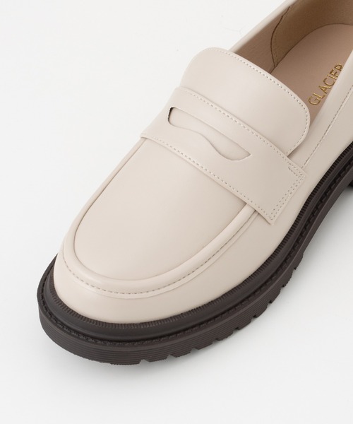 Honeys（ハニーズ）の「厚底コインローファー（ローファー・レディース・ブラック/ライトベージュ/ブラック系その他・S/M/L/LL）」の19枚目の写真