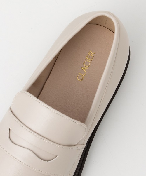 Honeys（ハニーズ）の「厚底コインローファー（ローファー・レディース・ブラック/ライトベージュ/ブラック系その他・S/M/L/LL）」の22枚目の写真