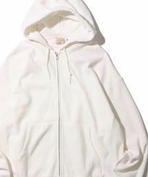 【Goodwear/グッドウェア】12オンス USAコットン 無地 オーバーサイズジップアップパーカー