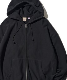 【Goodwear/グッドウェア】12オンス USAコットン 無地 オーバーサイズジップアップパーカー