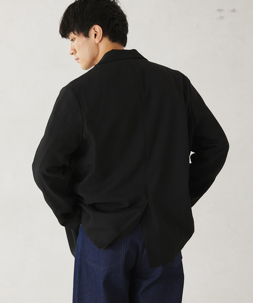 JOURNAL STANDARD relume(ジャーナルスタンダード レリューム)の「バスケットダブルブレスト ウォッシャブルジャケット(テーラードジャケット・メンズ・ネイビー/ブラウン系その他/ブラック・LARGE/MEDIUM)」の14枚目の写真