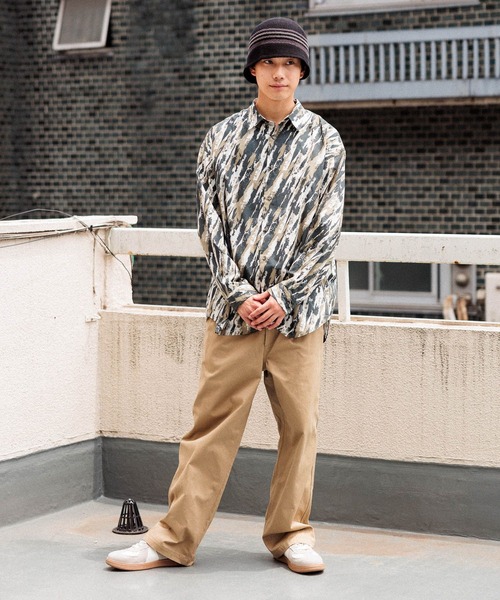 niko and...(ニコアンド)の「1タックイージーチノパンツ(チノパンツ・メンズ・ブラック/カーキ/ベージュ・LARGE/MEDIUM)」の7枚目の写真