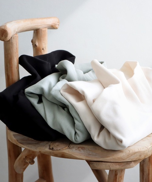 antiqua(アンティカ)の「ボトルネックトップス(Tシャツ/カットソー・レディース・ブラック/グレー/ホワイト・ONESIZE)」の20枚目の写真