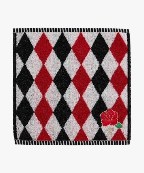 ANNA SUI（アナスイ）の「ローズアーガイル タオルハンカチ（ハンカチ/ハンドタオル・レディース・パープル/レッド/ブルー・FREE）」の6枚目の写真