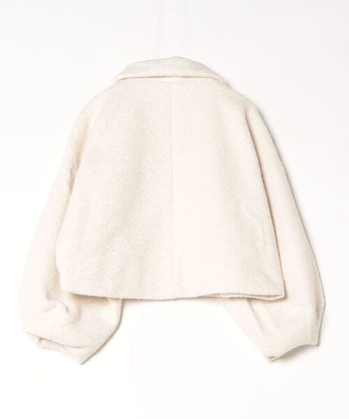 paravion（パラビオン）の「ジップショートブルゾン（ブルゾン・レディース・ダークグレー/アイボリー・FREE）」の15枚目の写真