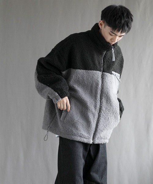 aimoha（アイモハ）の「【aimoha neo】 Cozy Sherpa Fleece Jacket（その他アウター・メンズ・ブラック/ブルー・MEDIUM/LARGE/X-LARGE/XX-LARGE/XXX-LARGE）」の20枚目の写真
