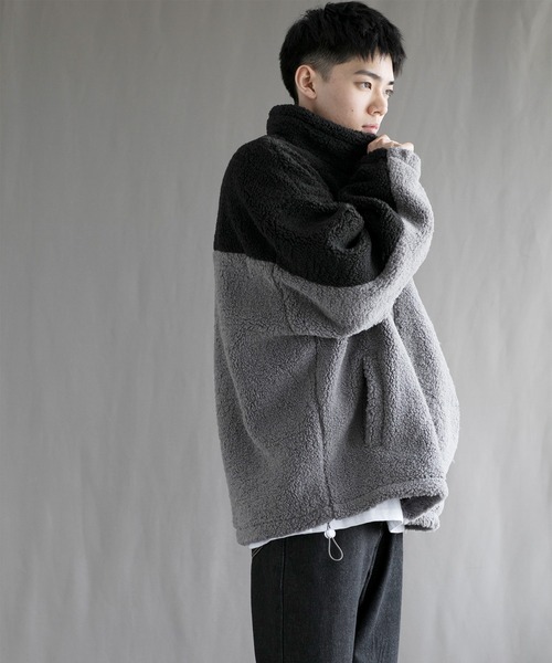 aimoha（アイモハ）の「【aimoha neo】 Cozy Sherpa Fleece Jacket（その他アウター・メンズ・ブラック/ブルー・MEDIUM/LARGE/X-LARGE/XX-LARGE/XXX-LARGE）」の13枚目の写真
