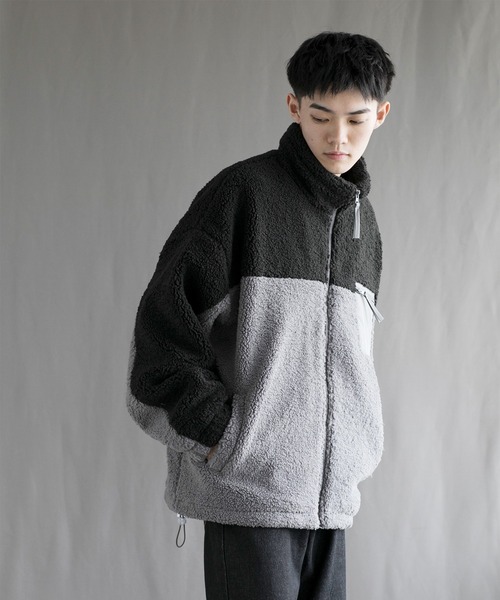 aimoha（アイモハ）の「【aimoha neo】 Cozy Sherpa Fleece Jacket（その他アウター・メンズ・ブラック/ブルー・MEDIUM/LARGE/X-LARGE/XX-LARGE/XXX-LARGE）」の14枚目の写真