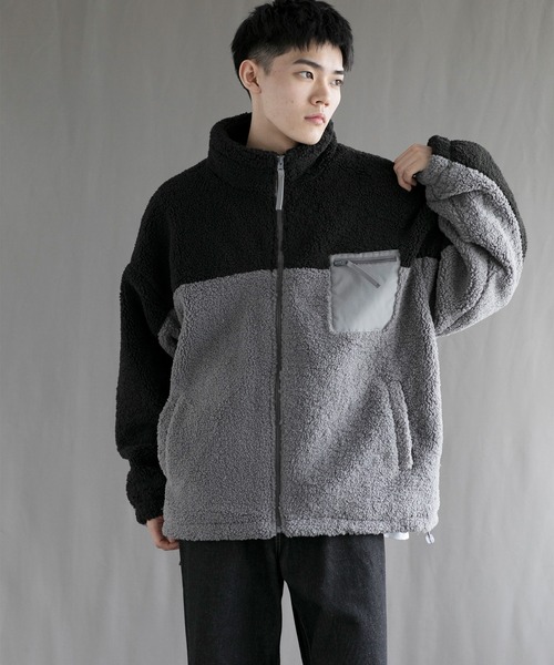 aimoha（アイモハ）の「【aimoha neo】 Cozy Sherpa Fleece Jacket（その他アウター・メンズ・ブラック/ブルー・MEDIUM/LARGE/X-LARGE/XX-LARGE/XXX-LARGE）」の10枚目の写真