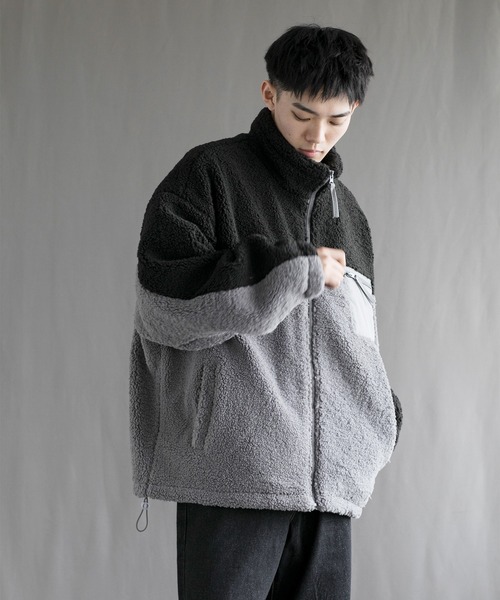 aimoha（アイモハ）の「【aimoha neo】 Cozy Sherpa Fleece Jacket（その他アウター・メンズ・ブラック/ブルー・MEDIUM/LARGE/X-LARGE/XX-LARGE/XXX-LARGE）」の12枚目の写真