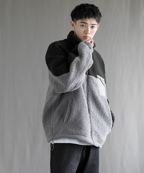 aimoha（アイモハ）の「【aimoha neo】 Cozy Sherpa Fleece Jacket（その他アウター・メンズ・ブラック/ブルー・MEDIUM/LARGE/X-LARGE/XX-LARGE/XXX-LARGE）」の15枚目の写真