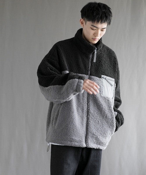 aimoha（アイモハ）の「【aimoha neo】 Cozy Sherpa Fleece Jacket（その他アウター・メンズ・ブラック/ブルー・MEDIUM/LARGE/X-LARGE/XX-LARGE/XXX-LARGE）」の16枚目の写真
