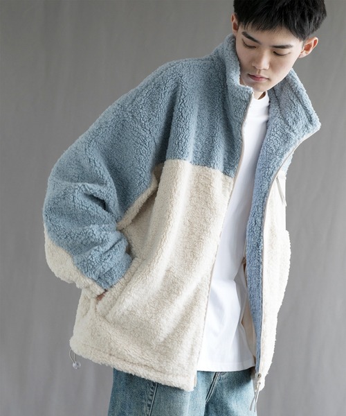 aimoha（アイモハ）の「【aimoha neo】 Cozy Sherpa Fleece Jacket（その他アウター・メンズ・ブラック/ブルー・MEDIUM/LARGE/X-LARGE/XX-LARGE/XXX-LARGE）」の6枚目の写真