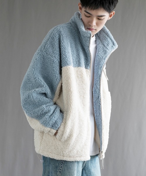 aimoha（アイモハ）の「【aimoha neo】 Cozy Sherpa Fleece Jacket（その他アウター・メンズ・ブラック/ブルー・MEDIUM/LARGE/X-LARGE/XX-LARGE/XXX-LARGE）」の7枚目の写真