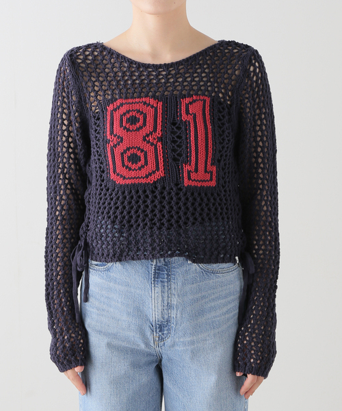 Guess(ゲス)の「GUESS/ゲス GO CROCHET LS CREW W4YG63D5960(ニット/セーター・レディース・ブラック・SMALL)」の3枚目の写真
